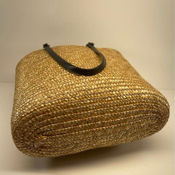 Faded Glory Straw Handbags Tote Purse Handle Top B#4 - Picture 5 of 11